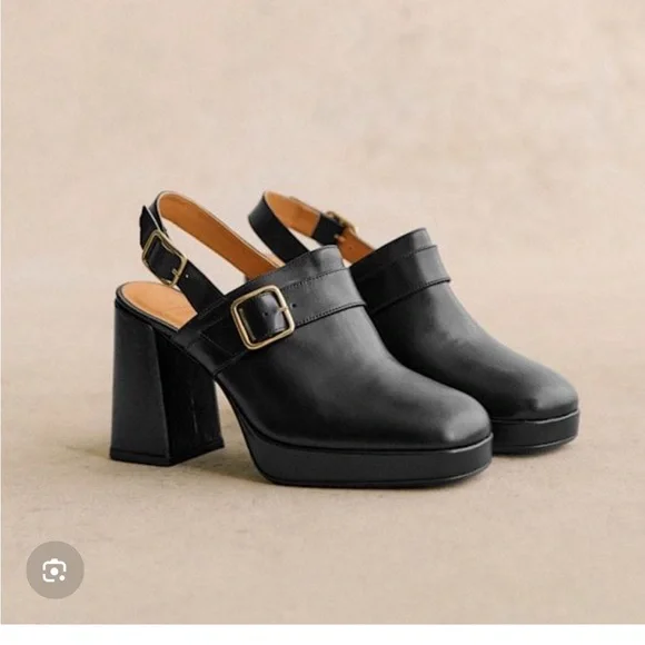 Sezane Rebecca High Clogs - Picture 1 of 5